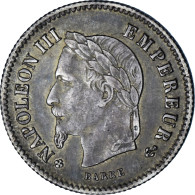 Monnaie, France, Napoleon III, Napoléon III, 20 Centimes, 1867, Strasbourg - 20 Centimes