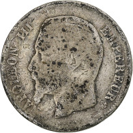 France, Franc, Napoléon III, 1857, Paris, Argent, B, Gadoury:460, KM:779.1 - 1 Franc