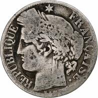 France, Franc, Cérès, 1872, Paris, Grand A, Argent, B+, Gadoury:465a, KM:822.1 - 1 Franc