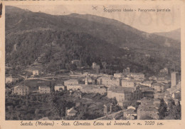 CARTOLINA  SESTOLA MODENA EMILIA ROMAGNA STAZ. CLIMATICA ESTIVA ED INVERNALE M. 1020 PANORAMA PARZIALE VIAGGIATA 1910 - Modena