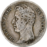 Monnaie, France, Charles X, Franc, 1828, Strasbourg, TB+, Argent, KM:724.3 - 1 Franc