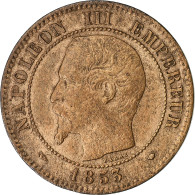 France, Napoléon III, 2 Centimes, 1853, Marseille, Bronze, TTB, Gadoury:103 - 2 Centimes