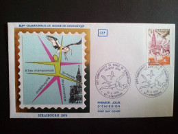 Enveloppe Premier Jour FDC De France : XIX ème Championnats Du Monde De Gymnastique Strasbourg  1978 - 1970-1979