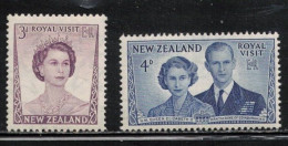 NEW ZEALAND Scott # 286-7 MNH - Royal Visit - Nuovi