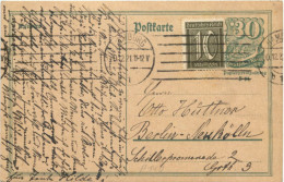 Ganzsache 1921 - Hamburgrlin - Other & Unclassified