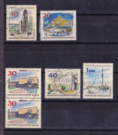 Berlin West, 1965- 1966- The Buildings Of The New Berlin. Lot Of Six Stamps . Used NH - Used Stamps