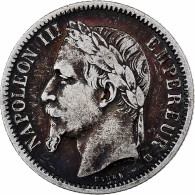 France, Napoléon III, Franc, Napoléon III, 1870, Strasbourg, Argent, TB+ - 1 Franc