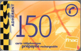 CARTE-PREPAYEE-KERTEL-150-FNAC-ADHERENT-RECHARGEABLE-TBE/LUXE   - - Autres & Non Classés