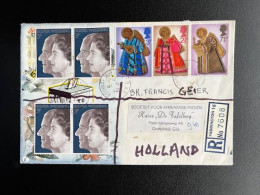 GREAT BRITAIN 1972 REGISTERED LETTER PADDINGTON TO OOSTERBEEK NETHERLANDS 21-11-1972 GROOT BRITTANNIE - Storia Postale