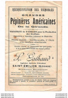 PEPINIERES AMERICAINES DE LA GIRONDE L. GALHAUD SAINT-EMILION Viticulteur - Agriculture