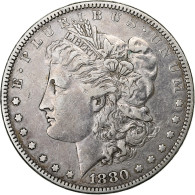 États-Unis, Dollar, Morgan Dollar, 1880, U.S. Mint, Argent, TTB+, KM:110 - 1878-1921: Morgan