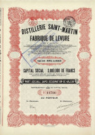 - Titre De 1924 - Distillerie Saint-Martin - Fabrique De Levure - - Industry