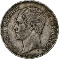 Belgique, Leopold I, 5 Francs, 5 Frank, 1851, Argent, TTB, KM:17 - 5 Francs