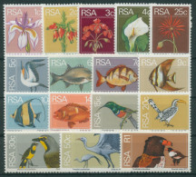 Südafrika 1974 Blumen Fische Und Vögel 447/62 Postfrisch - Nuovi