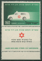 Israel 1955 Hilfsorganisation Roter Davidstern 118 Mit Tab Postfrisch - Nuevos (con Tab)