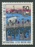 Japan 1972 Internat. Briefwoche Eitai-Brücke 1163 Postfrisch - Nuovi