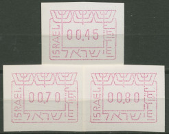 Israel ATM 1988 ATM-Satz 3 Werte 0,45/0,70/0,80, ATM 1 D S2 Postfrisch - Franking Labels