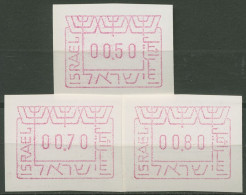Israel ATM 1988 ATM-Satz 3 Werte 0,50/0,70/0,80, ATM 1 D S3 Postfrisch - Franking Labels