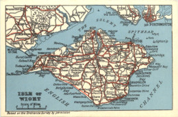 Isle Of Wight - Landkarte - Altri & Non Classificati