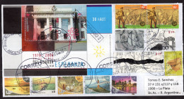 Argentina - 2024 - Letter - Modern Stamps - Diverse Stamps - Front & Back Letter - Storia Postale