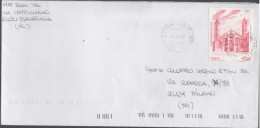 ITALIA - Storia Postale Repubblica - 2007 - 0,60€ Cattedrale Di S.Evasio (Isolato) - Lettera - Viaggiata Da Esanatoglia - 2001-10: Poststempel