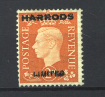 Ogb  0736  -  Grande Bretagne  :  Yv  212  (*)  Surchargé :  Harrods Limited - Unused Stamps