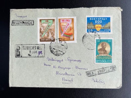 RUSSIA USSR 1960 REGISTERED LETTER KUYBYSHEV TO BASEL 26-05-1960 SOVJET UNIE CCCP SOVIET UNION - Covers & Documents