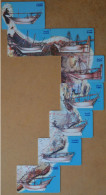 Oman - Omantel (Chip) - Omani Ships Complete Puzzle Set Of 8 Cards, 2004, Used - Oman