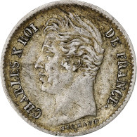 France, 1/4 Franc, Charles X, 1830, Lille, Argent, TB+, KM:722.12 - 25 Centimes