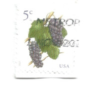 (USA) 2017, FRUITS DEFINITIVES, GRAPES - Used Stamp - Usados