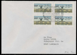 BERLIN ATM Nr 1-020 BRIEF MEF FDC X7E4626 - Storia Postale