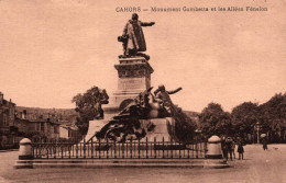 Cahors - Monument Gambetta Et Les Allées Fénelon - Cahors