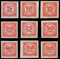 ÖSTERREICH PORTOMARKEN 1920 21 Nr 93-101 Postfrisch X70767A - Postage Due