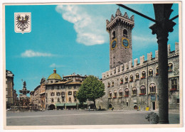 Trento - Piazza  Duomo Con Torre Civica - Formato Grande Non Viaggiata – FE390 - Trento