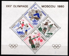 Monaco 1415-1418 Postfrisch Als Sonderdruck, Olympiade Moskau #JW118 - Altri & Non Classificati