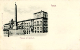 CPA Roma Rom Lazio Italien, Palazzo Del Quirinale, Denkmal, Straße, Statue - Other & Unclassified