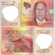 Cape Verde / Cabo Verde 200 Escudos 2014 Replacement Note P-71r UNC - Kaapverdische Eilanden