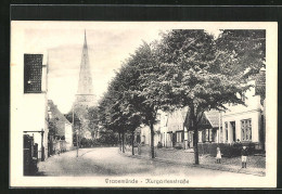 AK Travemünde, Kurgartenstrasse Mit Kirche  - Luebeck-Travemuende