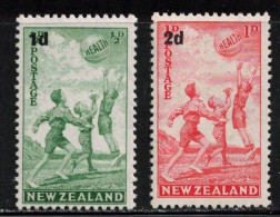 NEW ZEALAND Scott # B14-5 MNH - Young Boys Playing With Ball - Surcharged - Nuovi