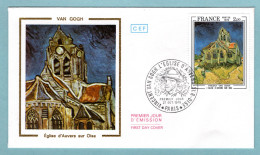 FDC France 1979 - Vincent Van Gogh - L'Église D'Auvers-sur-Oise - YT  2054 - Paris - 1970-1979