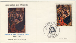 DAHOMEY - 1967 Enveloppe Premier Jour Mi.333 100fr Tableau De Noël Adoration Des Mages - TB - Benin – Dahomey (1960-...)