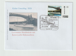Germany Cover Franked W/Briefmarke Individuell Levensauer Hochbrücke And Kaiseryacht Hohenzollern Posted Kiel 2020. Post - Ships