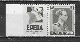 PU100**  Leopold III Col Ouvert - Epeda  - MNH** - LOOK!!!! - Ungebraucht