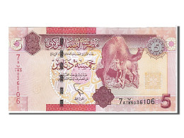 Billet, Libya, 5 Dinars, 2011, KM:72, NEUF - Libië