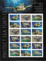 USA 2024 MiNr. XXXXBB Etats-Unis United States Reptiles, Sea Turtles Imperf ND M/sh MNH **  45.00 € - Unused Stamps