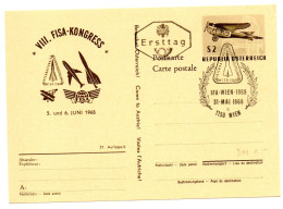 Österreich, 1968, FDC Sonderpostkarte Mit öS 2,-- Frankatur (Motiv Wie MiNr. 1262) Und SStpl. "IFA Wien 1968" (15183W) - Postcards