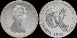 Canada 1 Dollar 1983- World University Games In Edmonton Proof In Capsule - Canada
