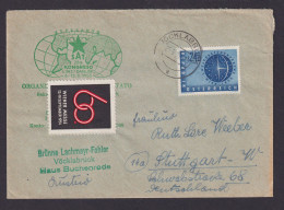 Österreich Brief EF 1026 Weltkraftkonferenz Auf Esperanto Umschlag Vignette Wien - Brieven En Documenten