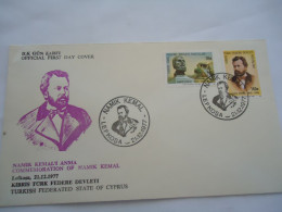 TURKEY  FDC    COVER   1977 KEMAL - Andere & Zonder Classificatie