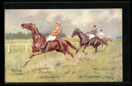 AK Jockeys Beim Pferderennen, Lord Roseberry`s Und Mr. J. Gubbin`s  - Horse Show